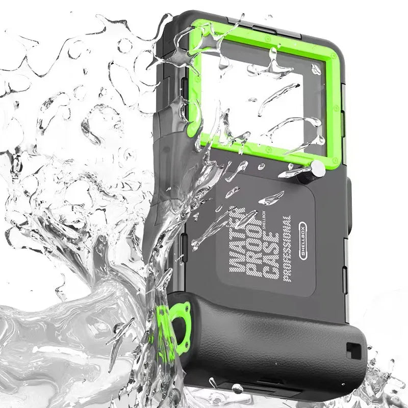 Waterproof Phone Case Holsters & 15m Diving 50ft Swimming Premium Protective Housing & Lanyard For iPhone Samsung 6.8" Phone