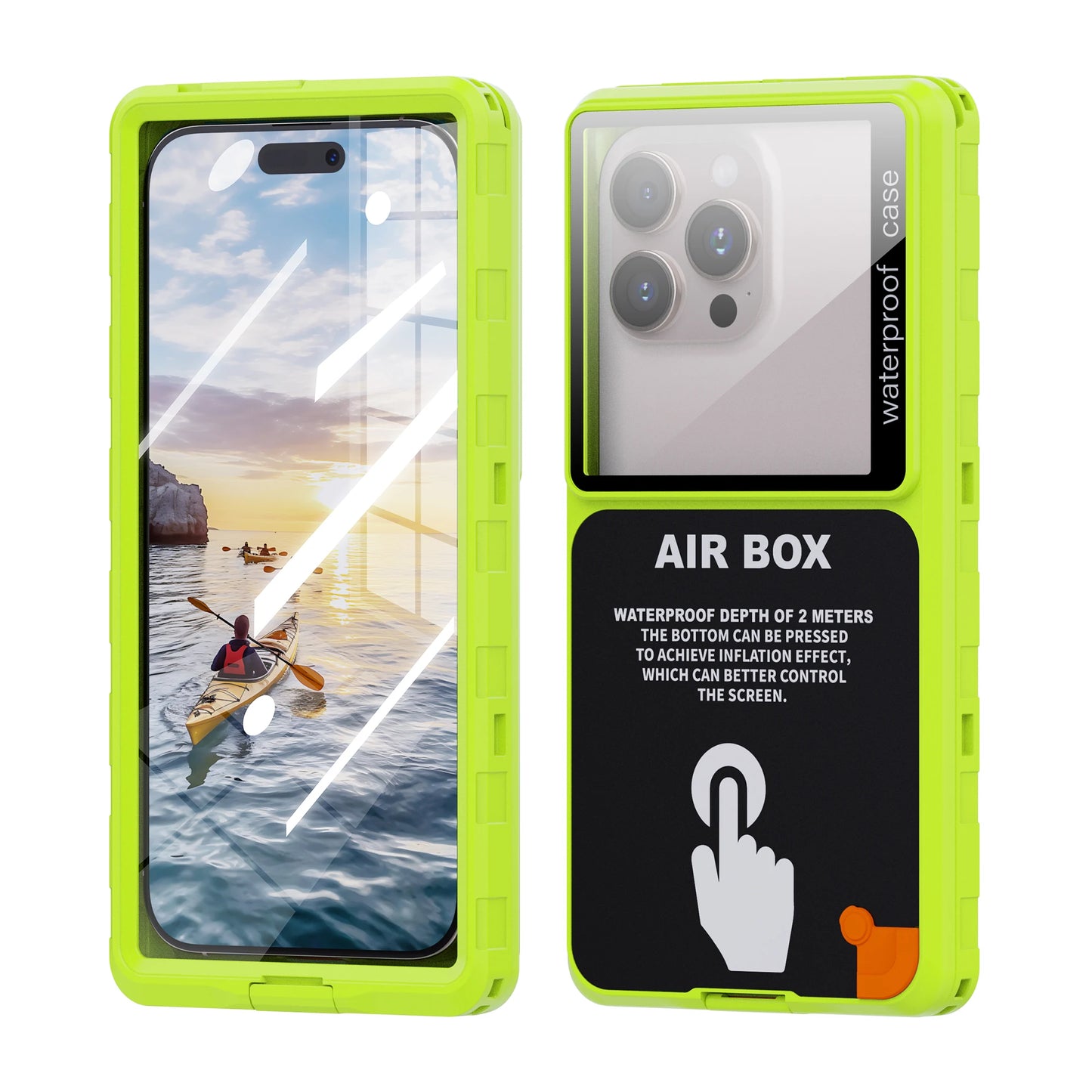 Shellbox Waterproof Phone Case for 6.9' Devices Transparent Universal Touch Screen Underwater Dust And Drop Protection IP68 New