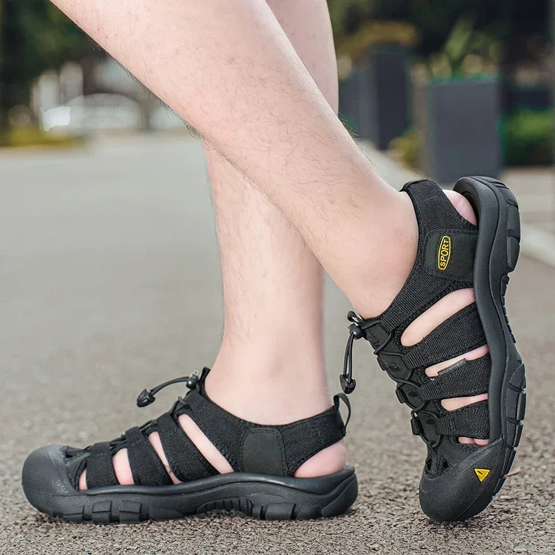 Outdoor Walking Shoes Antiskid Male Sport Slippers Quick Dry Beach Sandals for Surfing Cool Summer Sandals Men's Breathable