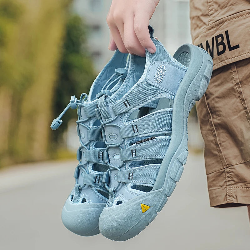 Outdoor Walking Shoes Antiskid Male Sport Slippers Quick Dry Beach Sandals for Surfing Cool Summer Sandals Men's Breathable