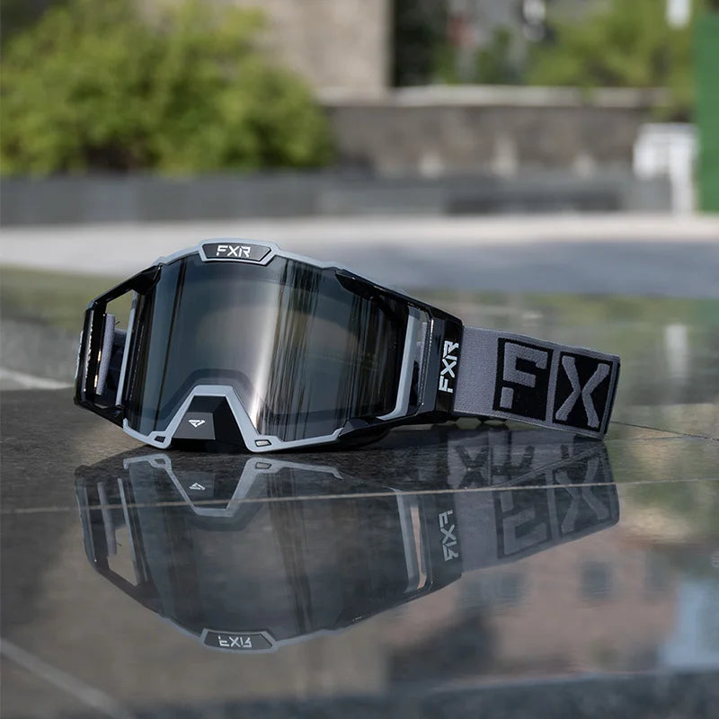 FXR Motorcycle Glasses Double Layer Anti Fog Lens Motocross Goggles Dirt Bike ATV Ski Goggles Moto Outdoor Cycling Sunglasses